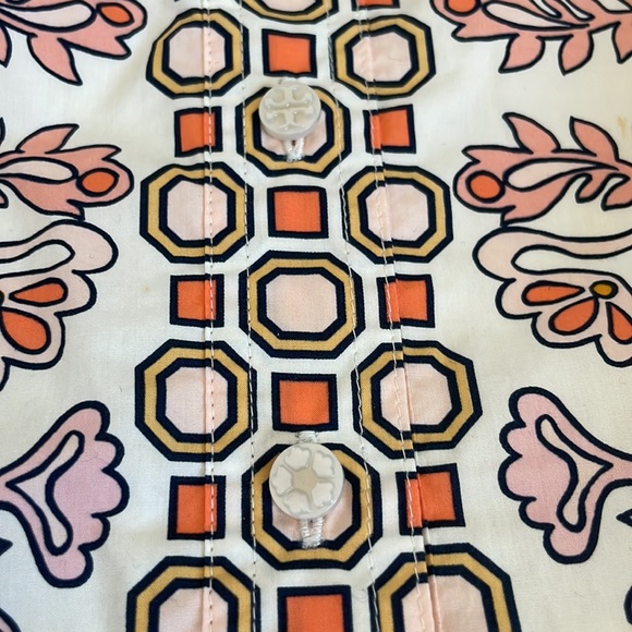 Tory Burch Short Sleeve Shirt Dress Size 2 - Picture 11 of 13